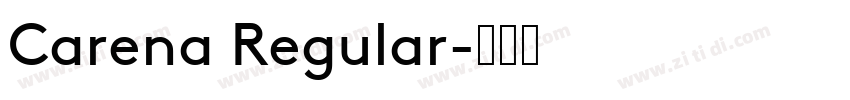 Carena Regular字体转换